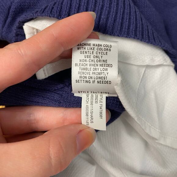 Edgehill Collection NWT Boys Navy Blue White Button up Sweater Size 6M Preppy - Picture 12 of 12